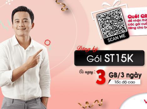 Gói cước data 3G Viettel 15k có 3Gb sử dụng 3 ngày 2025