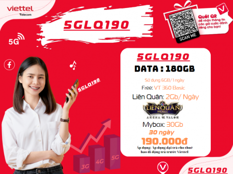Đăng ký 5G Viettel ưu đãi Data Chơi Liên Quân 2025