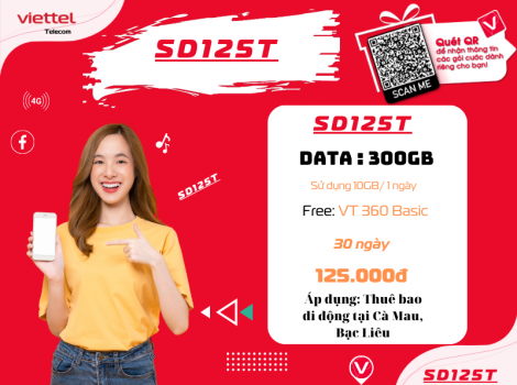 SD125T CH Gửi 290 Là Gì? Cách Đăng Ký Gói SD125T Viettel 2026