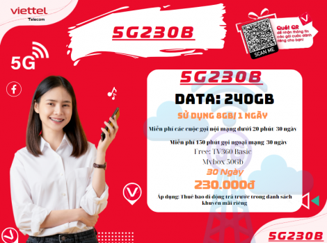 Đăng Ký 5G230B Viettel Với 1 Tin Nhắn SMS | 5G230B HN4 Gửi 290
