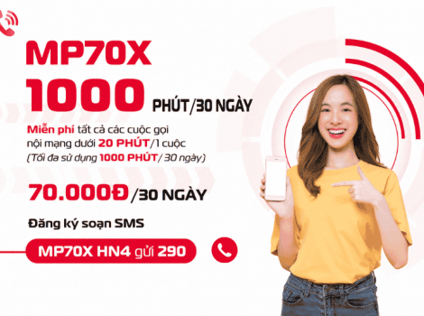 Đăng Ký MP70X Viettel Với 1 Tin Nhắn SMS | Soạn MP70X HN4 Gửi 290