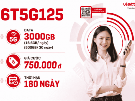 6T5G125 Có Bao Nhiêu GB Data? Hết Data Thì Sao?