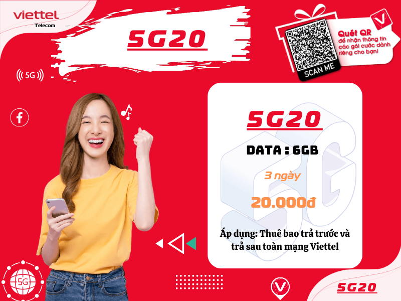 Gói 5G20 Viettel