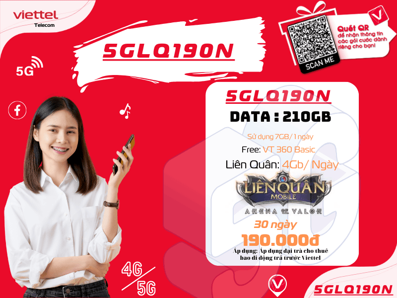 Gói 5GLQ190N Viettel