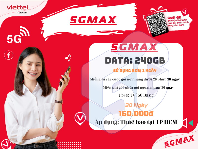 Gói 5GMAX Viettel
