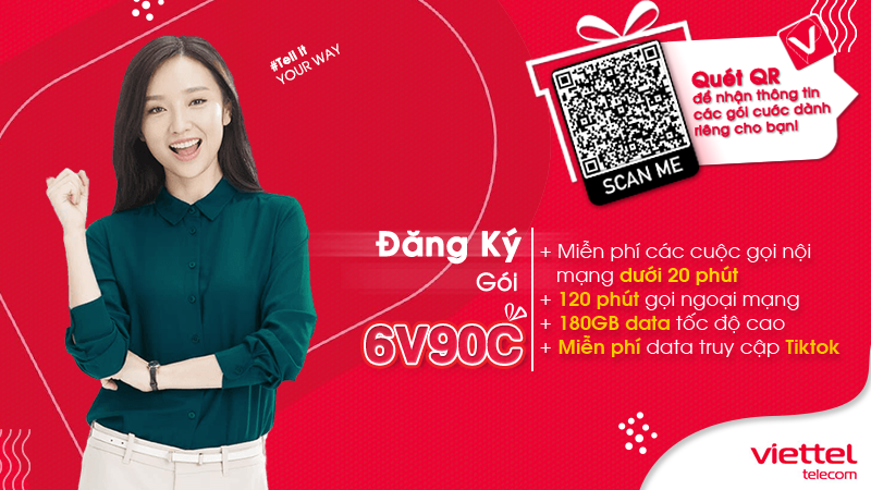 Gói cước 6V90C của Viettel