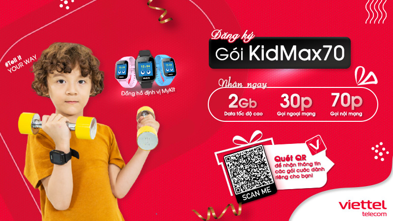 Gói KIDMAX70 Viettel