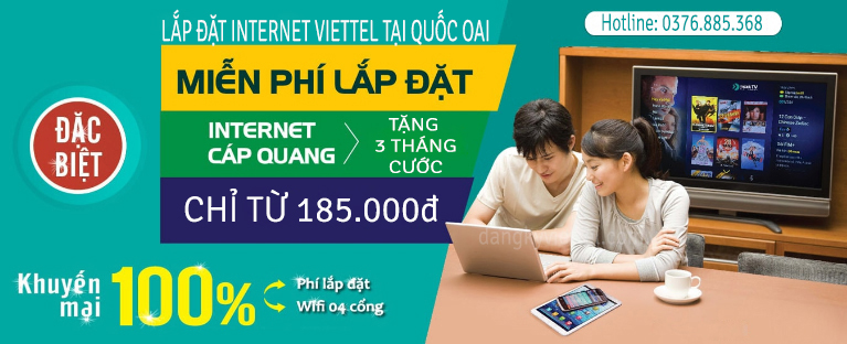 Lắp đặt internet wifi Viettel tại Quốc Oai