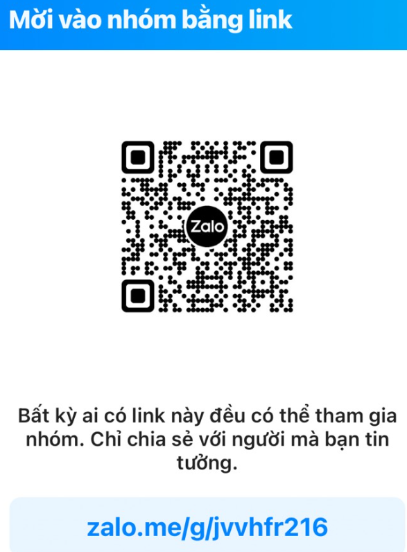 QR Code tham gia nhóm hỗ trợ dành cho thuê bao  trả sau Viettel
