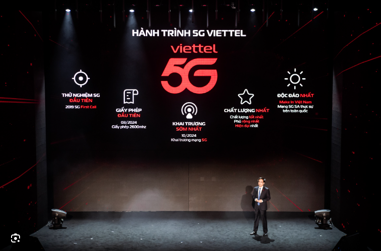 Vùng phủ sóng 5G Viettel