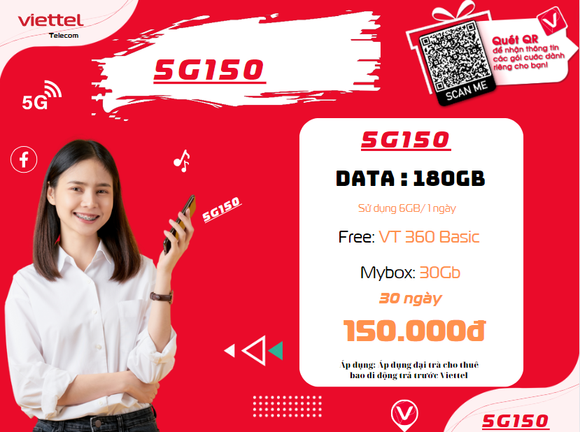 Gói 5G150 Viettel