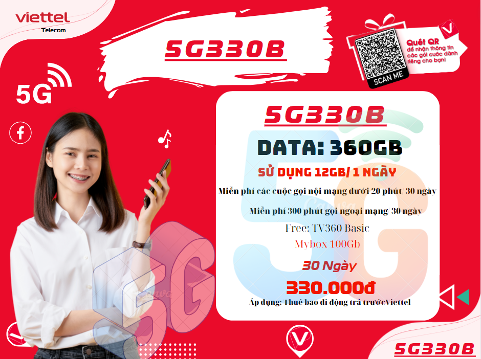 Gói 5G330B Viettel