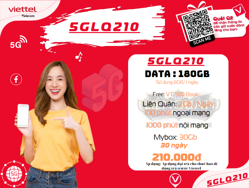 Gói 5GLQ210 Viettel