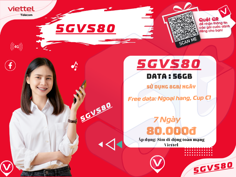 Gói 5GVS80 Viettel