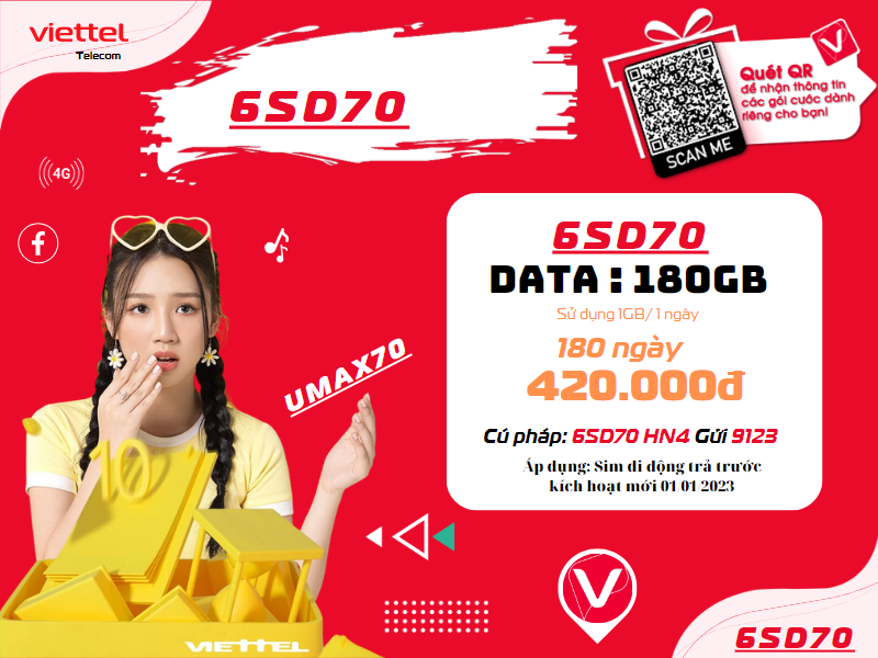 Gói 6SD70 Viettel