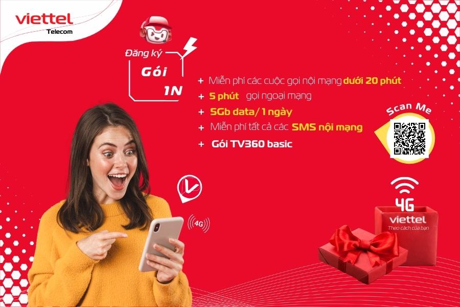 Đăng ký 4G Viettel 1 ngày 10K