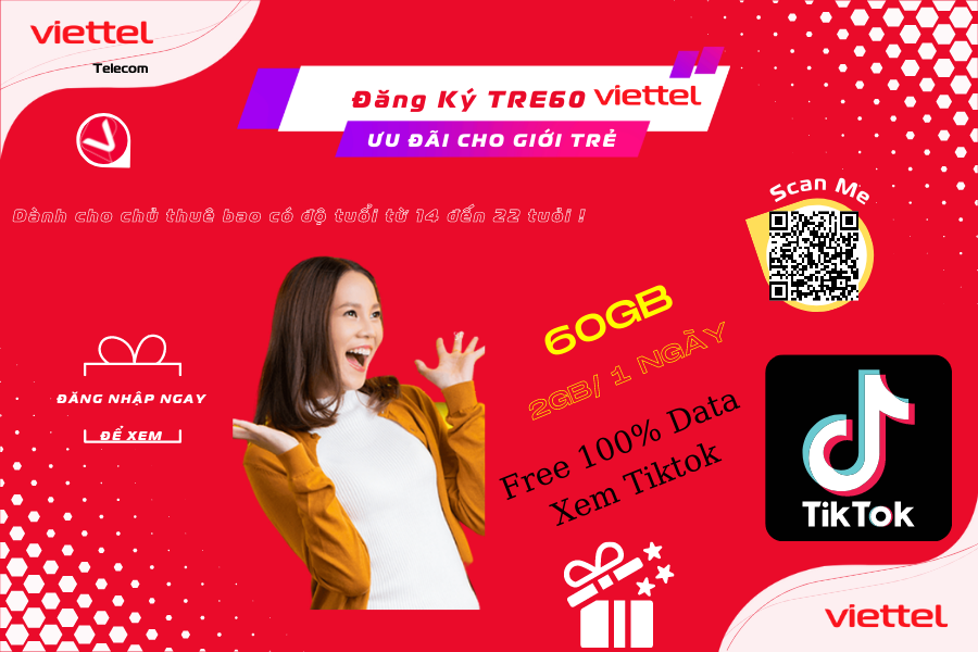 Gói cước TRE60 Viettel