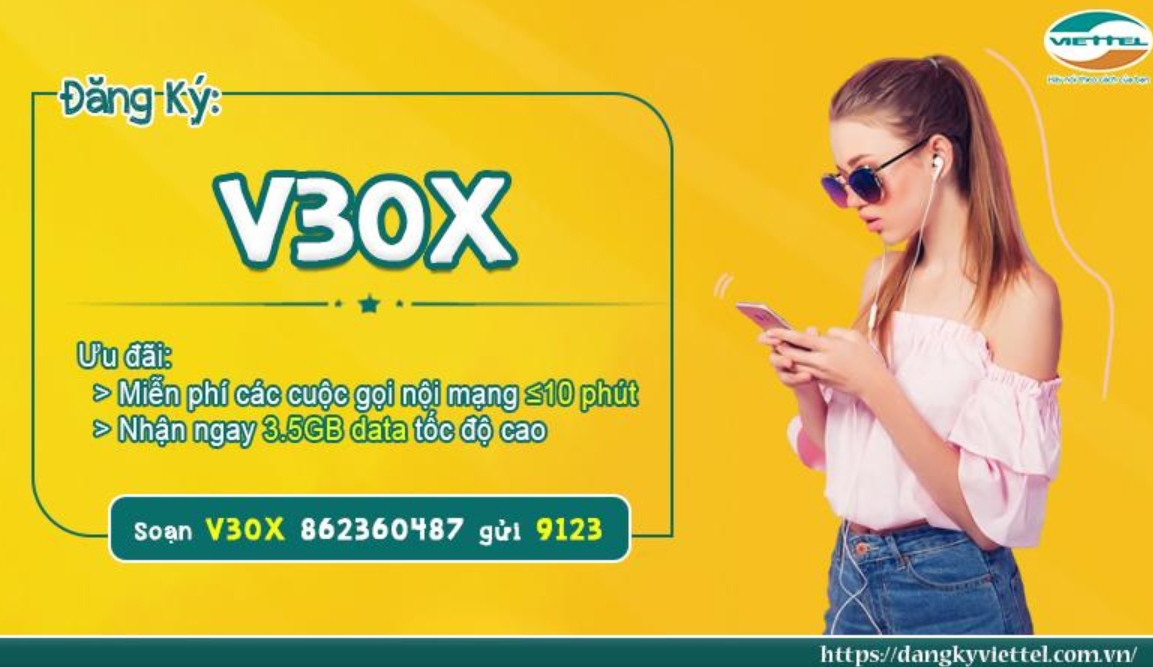 Gói cước V30X của Viettel