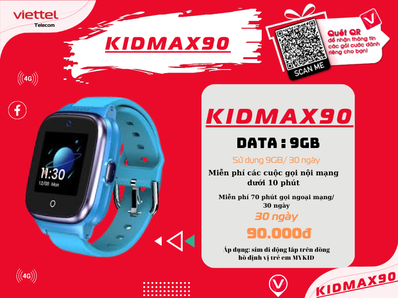 Gói KIDMAX90 Viettel
