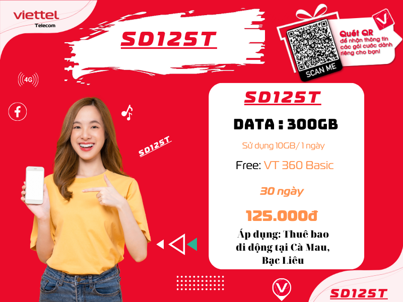 Gói SD125T Viettel