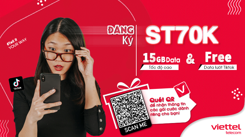 Gói ST70K của Viettel