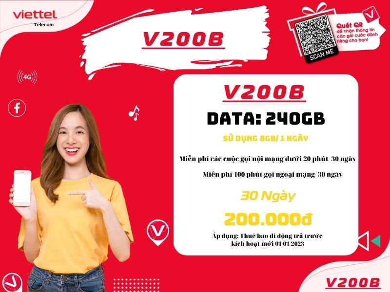 Gói V200B Viettel