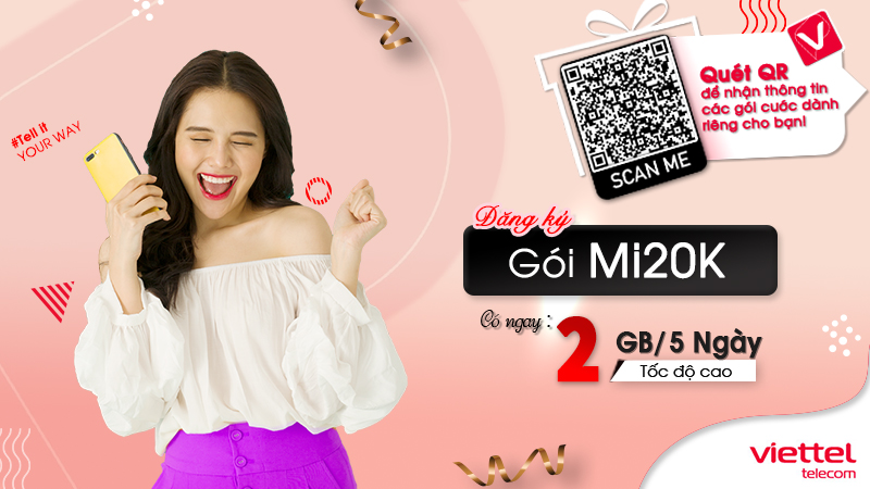 Gói cước mi20k của viettel